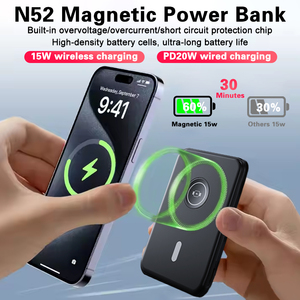 Power Bank Portatile per Telefono 5000mAh Mini Caricabatterie Wireless Magnetico 10000mAh - Product Image 2