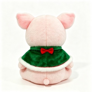 Peluche cochon personnalisée, animal en peluche cochon, adorable cochon rose en peluche, poupée cochon assise en peluche - Product Image 5