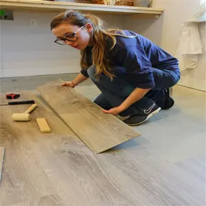 Free SPC Samples Unilin Click SPC Flooring New Rigid Core Vinyl Flooring Ipex Padding Indoor Luxury Vinyl Floor