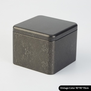 Boîte carrée vintage en fer blanc avec impression offset, emballage universel de qualité alimentaire pour tranches de Panax Notoginseng, Dendrobium et bœuf séché - Product Image 5