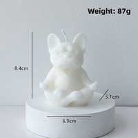 Bougie parfumée artisanale en forme de chiot, design animalier créatif pour la décoration intérieure et souvenir transfrontalier exclusif