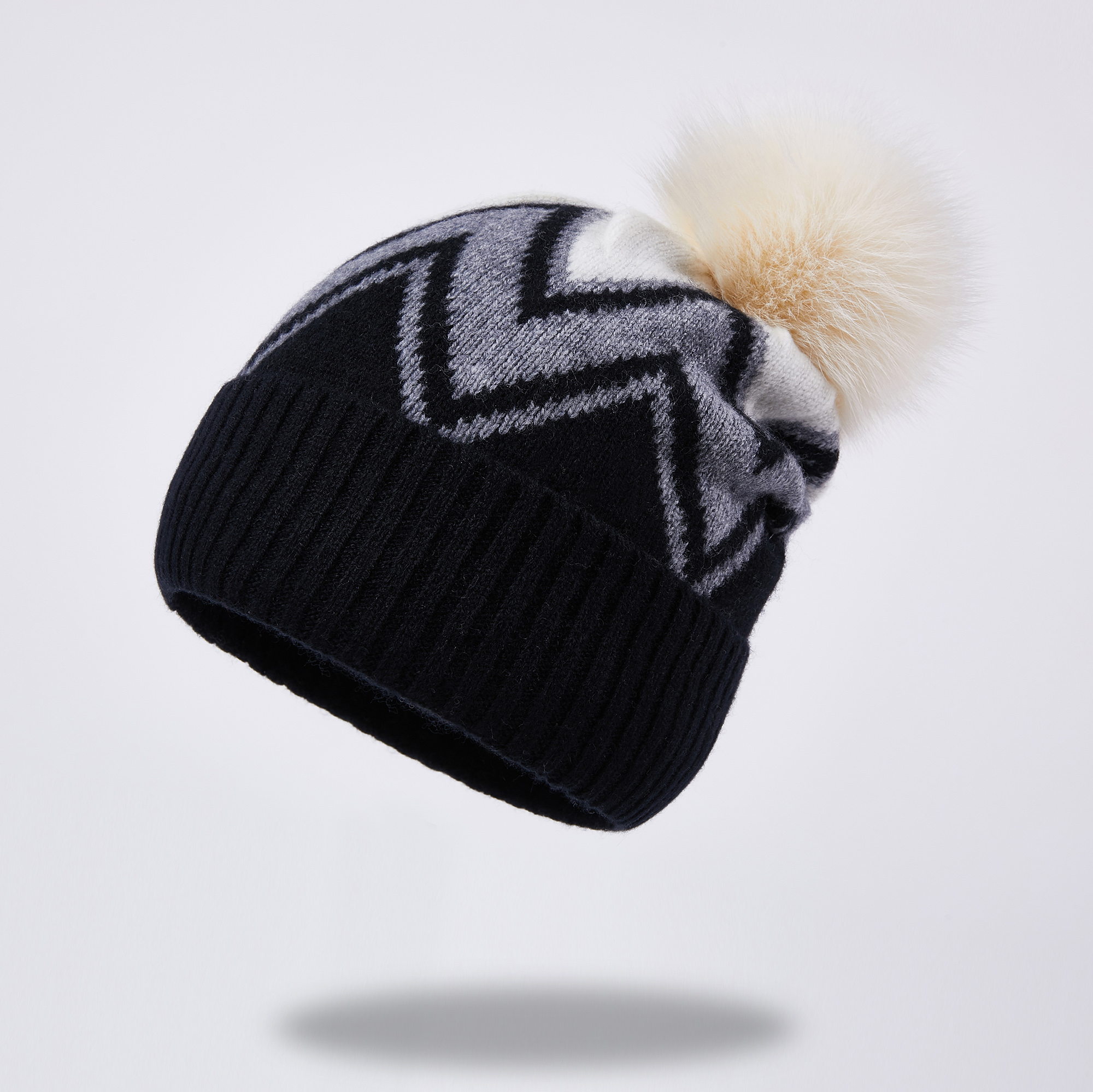 Wholesale of New Products Mige Oversized Lazy Winter Hat Fashion Women's Hat Wool Knit Wool Pom Pom Hat