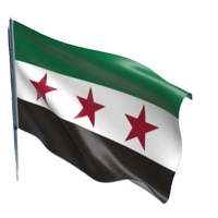 Livraison rapide, bannières personnalisées en polyester 90*150cm, drapeau de la révolution syrienne, Syrie, nouveaux accessoires d'affichage islamiques, aluminium, imperméable