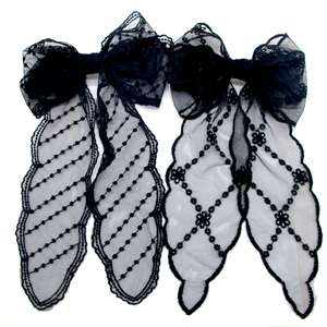 Gentle Maiden Lace Bow Hairpin Top Clip Princess Hairgrips Hair Edge Clip Sweet Temperament Hair Clip accesorios para mujer - Product Image 2