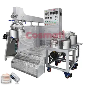 100l 500L Stainless Steel Jacketed Mixing Tank With Emulsifier Homogenizer Agitator Mixer Liquid Soap Making Machine