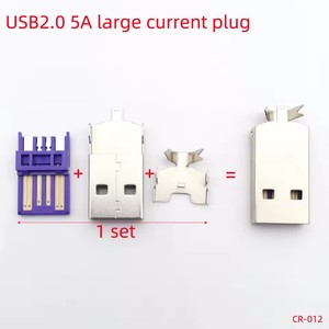 Connecteur de fil soudé avec boîtier USB 3.0 <span class=keywords><strong>jack</strong></span> Type-A <span class=keywords><strong>prise</strong></span> mâle 2A 5A grand courant bricolage adaptateur de connexion accessoires - Product Image 4