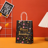 Sac en papier kraft de haute qualité, bon marché, pour l'exportation, sac cadeau, sac à main, couleur anniversaire