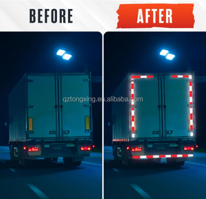 An toàn phản chiếu cao màu đỏ và trắng DOT-C2 khả năng hiển thị cao băng phản chiếu cho xe tải và cảnh báo an toàn đường bộ khả năng hiển thị cao - Product Image 3