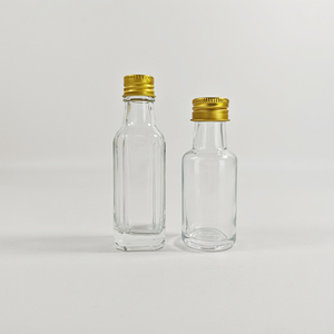 热卖定制空30毫升迷你威士忌伏特加啤酒玻璃饮料瓶龙舌兰酒瓶盖烈酒 - Product Image 6