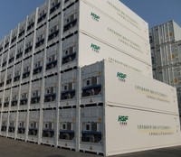 Conteneur frigorifique modulaire en acier Corten de 40 pieds avec plancher en T, certifié BV GL France, utilisé au port de Shanghai - KING