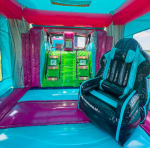 تصميم جديد لمنزل القفز الترفيهي التجاري GLITCH Video Gamer Combo، ليس مجرد منزل قفز آخر، بل هو جاذب للحفلات بشكل كامل - Product Image 5