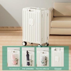 <span class=keywords><strong>Maleta</strong></span> multifuncional con candado de combinación de 20 pulgadas, se puede usar como equipaje de mano con cubierta frontal abatible, equipaje de <span class=keywords><strong>cabina</strong></span>. - Product Image 6