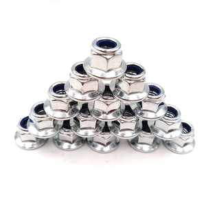 Nhà Máy Bán Gb6183 Không-Kim Loại Chèn Thép Không Gỉ Hex Khóa <span class=keywords><strong>Nut</strong></span> Nylon Mặt Bích Khóa Các Loại Hạt Với Di Chuyển Captive Hình Nón Máy Giặt - Product Image 2