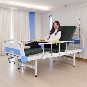 Lit médical manuel Hongtong en acier inoxydable, soudé, type simple ou double, à bascule, pour tous, modèle 41651 - Product Image 1