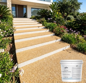 Pierre en résine antidérapante pour terrasse <span class=keywords><strong>de</strong></span> piscine, spa et zone humide, à drainage rapide, résistante au <span class=keywords><strong>chlore</strong></span>, surface en galets pour un confort pieds nus - Product Image 5