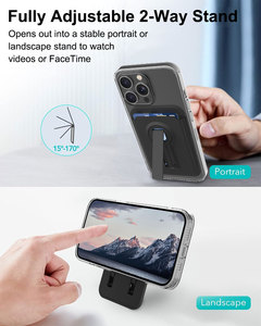 Laudtec Magnetic Ring Wallet Case for Iphone Mobile Phone Card Holder - Product Image 3