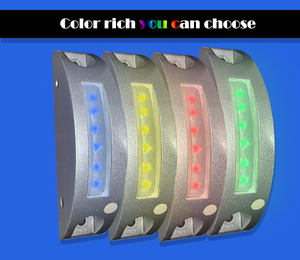 Luz de Señalización LED Solar de Media <span class=keywords><strong>Luna</strong></span> Impermeable con Sonido de Advertencia y Reflector Prismático de Alta Intensidad para Seguridad Vial - Product Image 2