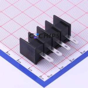 KF25H-7.62-4P Barrier Terminal Block Through hole Component (THT),P=7.62mm Connector Two Sides 7.62mm 1x4P Straight Pin - Product Image 2