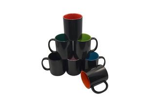 <span class=keywords><strong>Taza</strong></span> de Cerámica Negra de 11 oz que Cambia de Color, <span class=keywords><strong>con</strong></span> Interior Rojo, para Sublimación, <span class=keywords><strong>con</strong></span> Logotipo Personalizado, para Café, Té, Leche, <span class=keywords><strong>Taza</strong></span> de Viaje, Venta al Por Mayor PYD Life - Product Image 3