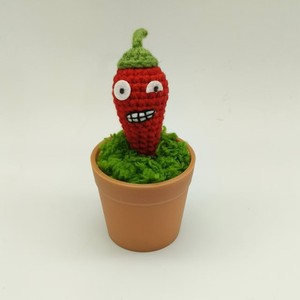 Plantes <span class=keywords><strong>vs</strong></span>. Zombies Mini Pot de Tournesol en Crochet, Ornements Décoratifs en Forme de Tournesol - Product Image 6