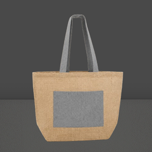Bolsa de Yute Laminado con Algodón, Logotipo Personalizado, Bolsillo Exterior, Cierre de Velcro, 48x34x17.5cm, OEM, ODM, Marca Privada, Venta al Por Mayor - Product Image 1