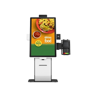 Máquina de Pedidos de Autoservicio, Máquina de Pago con Soporte para Escaneo de Código QR, Pago Facial NFC y Función de Impresión