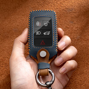 Accessoires pour clés <span class=keywords><strong>de</strong></span> voiture, cuir Crazy Horse + TPU, protection complète pour clé <span class=keywords><strong>de</strong></span> voiture, housse <span class=keywords><strong>de</strong></span> clé avec porte-clés, compatible avec Land Rover - Product Image 5