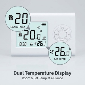 <span class=keywords><strong>Thermostat</strong></span> programmable hebdomadaire <span class=keywords><strong>filaire</strong></span> moderne pour chaudière à <span class=keywords><strong>gaz</strong></span> avec contact sec pour le contrôle du chauffage de cuisine, hôtel, sous-sol - Product Image 2