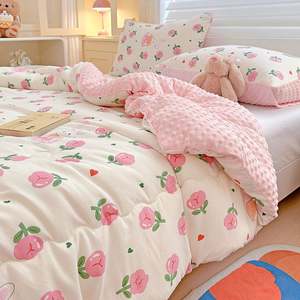 Edredones de Invierno de Algodón Súper Suave, Manta de Felpa de Doble Cara para Invierno y Otoño - Product Image 4