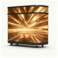 Module incurvé P2 d'intérieur, Meilleure vente, Poste de DJ portable, Façade de table de DJ avec écran LED pour boîte de nuit