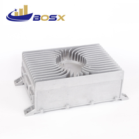 Pièces de précision en aluminium moulé ADC12, dissipateur thermique électronique, échangeur de chaleur, boîtier d'alimentation, dissipateur thermique de chargeur