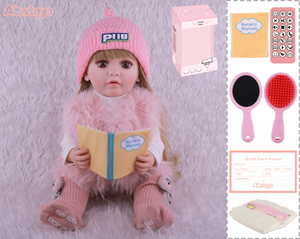 Poupée Reborn FiveStar de 56 cm en Vinyle et Caoutchouc, Jouet de Mode Réaliste pour Enfants, Idéale pour Lire des Histoires - Product Image 4