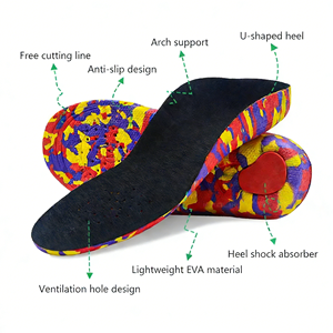 Sol Dalam Sepatu Penyangga Lengkung Kaki Ortopedi EVA Memory Foam Peredam Guncangan untuk Plantar Fasciitis, Kaki Rata, dan Pereda Nyeri - Product Image 3