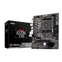 Cartes mères de jeux de bureau MSI A520M-A PRO mATX-Prend en charge les processeurs AMD Ryzen de 3e génération Carte mère d'ordinateur AM4 DDR4