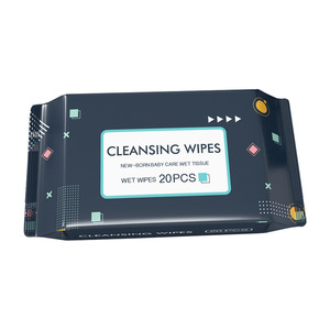 OEM ODM 20 PCS Lingettes nettoyantes multi-usages jetables pour bébés et adultes, sans alcool, lingettes humides pour le <span class=keywords><strong>corps</strong></span>, démaquillant portable - Product Image 5