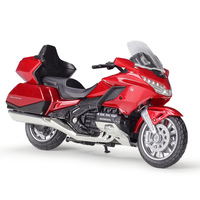 WELLY 1:18 2020 Moto de tourisme argentée en métal moulé sous pression, modèle en alliage, style Honda Gold Wing, collection, vente en gros