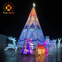 Watianpu — décor de décoration extérieure de 4M, lampes à Led, motifs artificiels 3d, design Unique, en forme de gâteau, centre commercial, arbre de noël, nouveau style, 2021