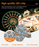 AC24V Double Flash RGB LED Pixel Lighting IP65/67 Lumières ponctuelles en plastique pour manèges et parcs à thème