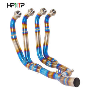 Tubo de enlace de escape delantero modificado para motocicleta de aleación de titanio de alto rendimiento para HONDA CB1000R 18-24 - Product Image 4