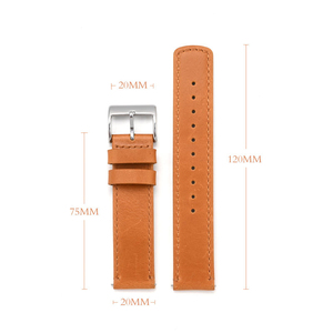 Bracelet de montre en cuir véritable huilé vintage pour <span class=keywords><strong>Tissot</strong></span> 18mm 20mm 22mm, bracelet de montre en cuir de vachette de première qualité, universel - Product Image 6