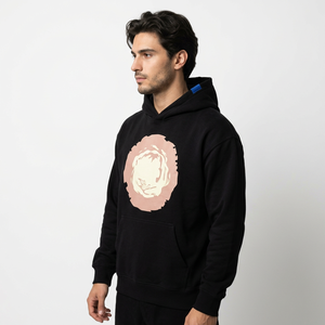 Custom Logo Patch Puff Printed Vintage 100% Cotton <b>Mens</b> <b>Oversized</b> Zip-Up <b>Hoodie</b> with Rhinestone Design Heavyweight <b>Fleece</b> - Product Image 5