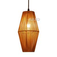 Luminaire suspendu en corde de chanvre, lustre moderne nordique pour salon, chambre, café, restaurant, modèle RP0481