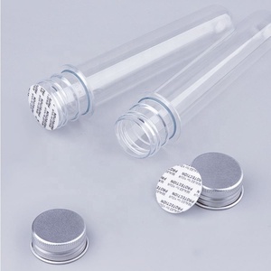 Câbles de données USB de haute qualité, conteneur de stockage, bocaux à bonbons en plastique transparent de qualité alimentaire, tubes à essai en PET avec couvercle en aluminium argenté - Product Image 4