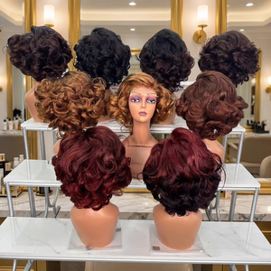 Peluca de Cabello Humano Ondulado Vietnamita Virgen con Frente de Encaje HD 4x4 5x5, Densidad 250, de Lujo, sin Pegamento, para Mujeres Negras, Peluca con Frente de Encaje Económica - Product Image 5