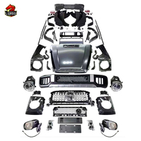 Bodykit Lebar Gaya C63 untuk Mercedes G-Class W463 W465 Facelift Bumper Kap Mesin Lampu Depan Fender Aksesoris Mobil