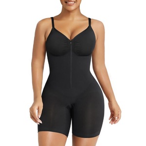 <span class=keywords><strong>Body</strong></span> Moldeador de Nylon Transpirable para Mujer Europea y Americana, con Efecto Levantacola y Abdominal, Pantalones Cortos Ajustados con Cremallera - Product Image 1