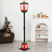 T-431 Lustige Weihnachts-Schneestraßenlaterne Modische Weihnachtsdekoration Laternenpfahl für Zuhause Feiertagsdekoration