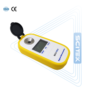 Réfractomètre numérique portable SCITEK Haute efficacité pour les liquides de laboratoire sucrés Gamme 0-45%/58-92% Brix du sucre Résolution 0,1% 0,2% - Product Image 1