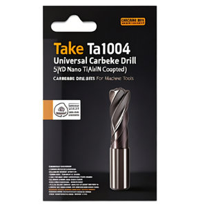 Foret universel en carbure Ttake Ta1004 5xD avec revêtement Nano TiAlN pour machines-outils - Product Image 2
