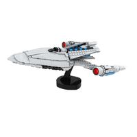 Funbuild Star Spaceship Jouet de Construction Éducatif pour Enfants Trek A1402 USS Protostar Modèle de Bâtiment Fantastique Sci-Fi en Blocs